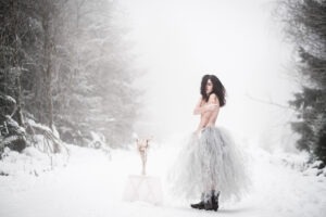 Winter Fotoshooting mit Andrea im Schwarzwald