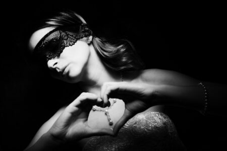 Studioshooting in Sindelfingen mit Mit Tine. Portrait in SW. Ich liebe Portraitfotografie Tine Studioshooting - Peoplefotografie
